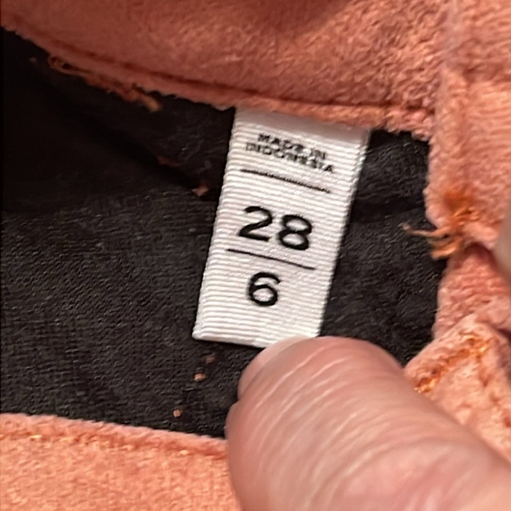 🌺LOFT  MADE & LOVED CORDUROY SOFT CORAL PANTS - Picture 4 of 5